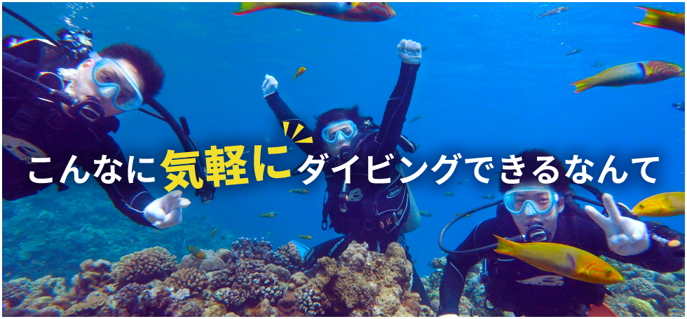 沖縄で口コミ1位のダイビング&シュノーケルショップ「aqua ring(アクアリング)」 メインイメージ3